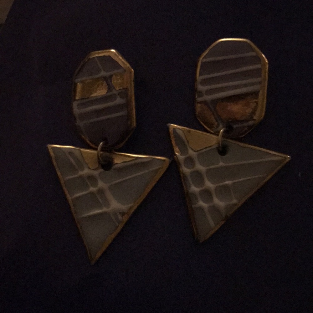 Vintage art  deco earrings - Picture 4 of 4